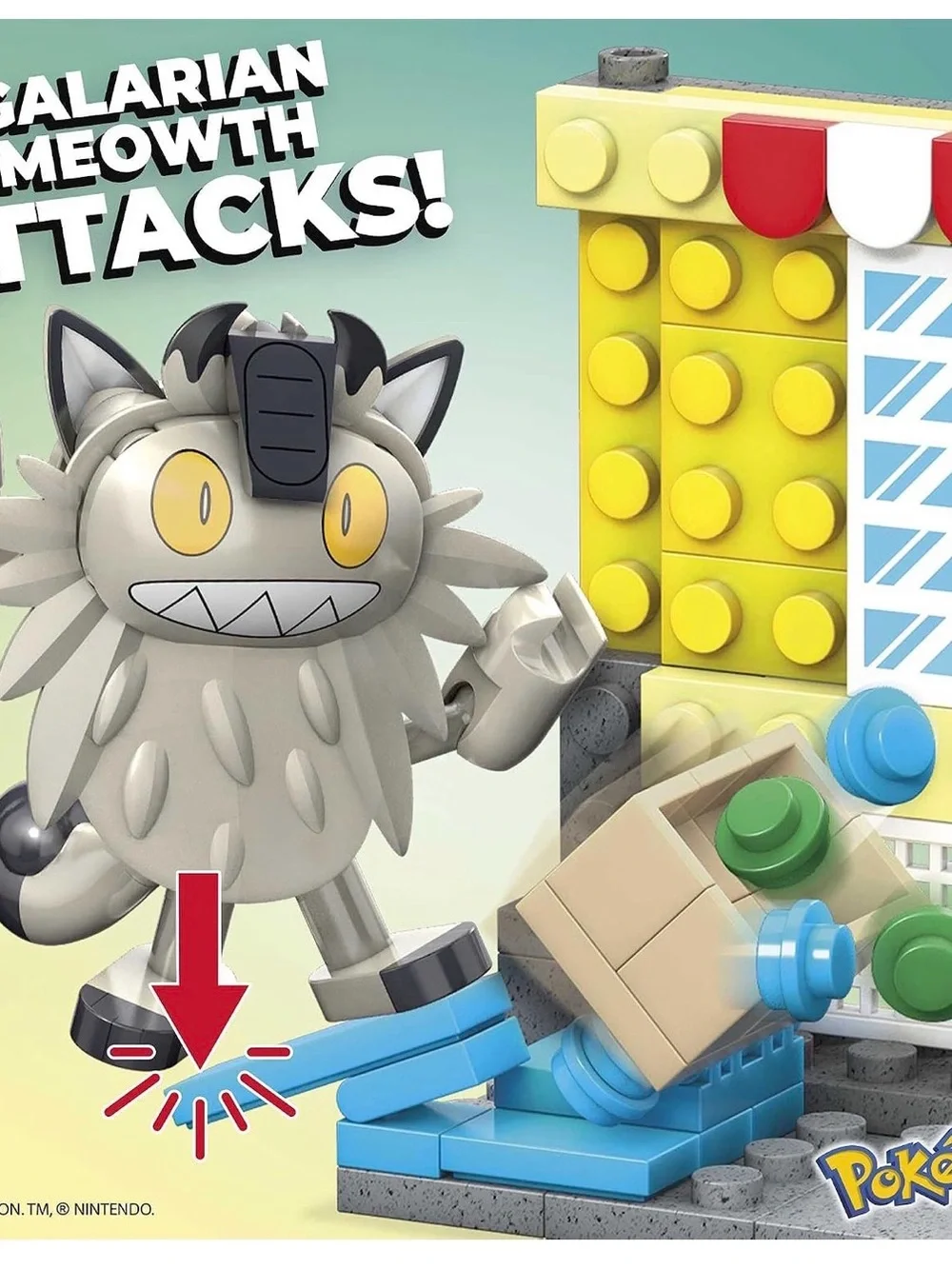 MEGA Construx Pokémon Galarian Meowth vs Toxel Building Set 114pc GYC98